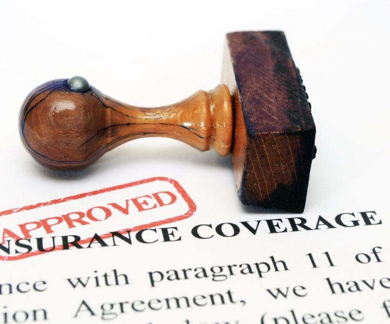 insurance coverage with stamp approved