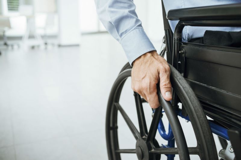 person in wheelchair